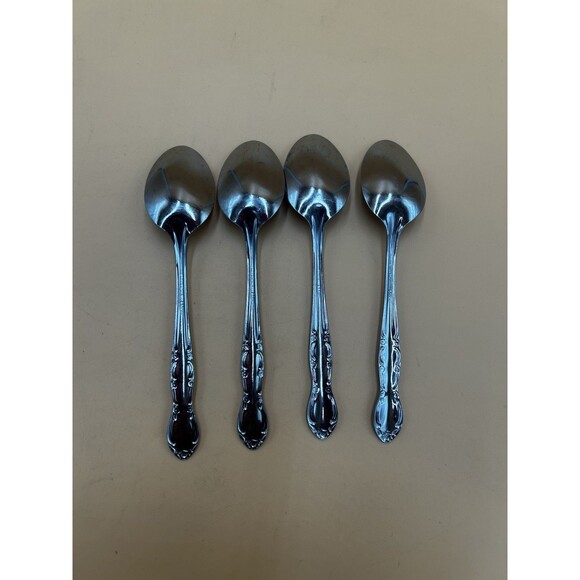Utica USA Stainless Silverware 4 Tablespoon Flatware Replacement Woodbine Floral - Picture 2 of 4